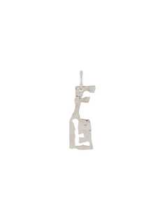 Acne Studios серьга с подвеской F