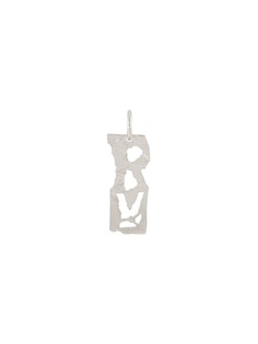 Acne Studios серьга с подвеской в форме буквы R