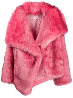 Natasha Zinko шуба из искусственного меха со складками