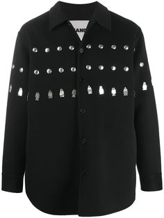Jil Sander декорированная куртка-рубашка