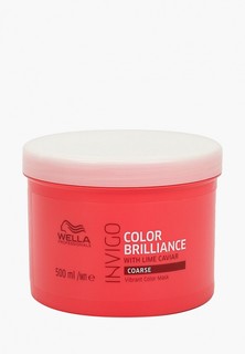 Маска для волос Wella Professionals уход INVIGO COLOR BRILLIANCE для защиты цвета для жестких волос, 500 мл