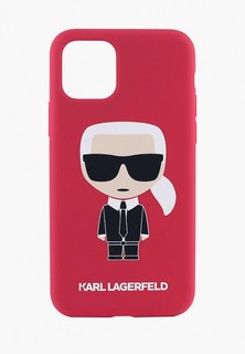 Чехол для iPhone Karl Lagerfeld Liquid silicone Iconic Karl Hard Red
