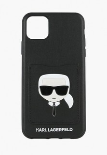 Чехол для iPhone Karl Lagerfeld 11 Pro Max PU Leather with cardslot Karls Head Hard Black