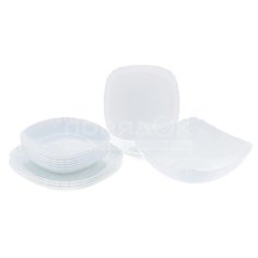 Сервиз столовый из стекла, 19 предметов, Lotusia H1792 Luminarc