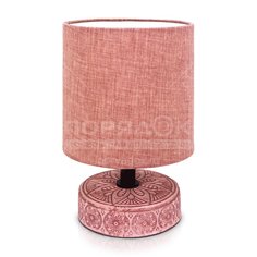 Светильник настольный Лючия Лима 455 темно-розовый 60W Е14