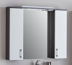 Зеркальный шкаф 100x74,6 см венге/белый Aquanet Тиана 00172679