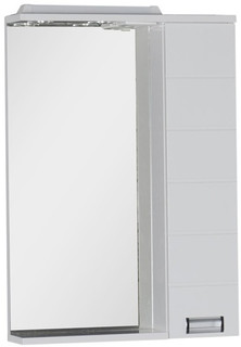 Зеркальный шкаф 60х87 см с подсветкой белый Aquanet Сити 00157610