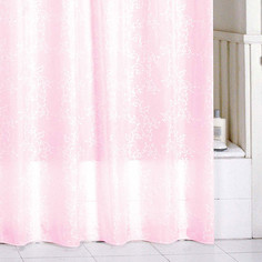 Штора для ванной комнаты Milardo Pink Leaf SCMI085P