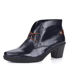 Ботильоны Синие ботильоны на среднем каблуке Rieker