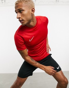 Красная футболка с логотипом Nike Football academy-Красный