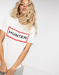 Белая футболка с логотипом Hunter Original-Белый