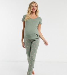 Шалфейно-зеленая пижама Mamalicious Maternity-Мульти Mama.Licious