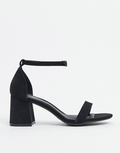 Черные туфли на блочном каблуке Missguided-Черный цвет