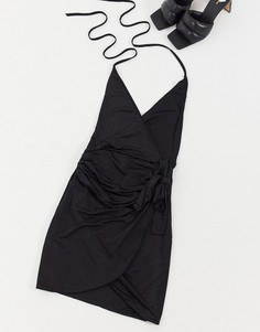 Черное платье мини с халтером I Saw It First-Черный цвет