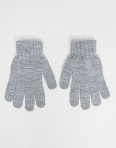 Серые меланжевые перчатки для сенсорных экранов SVNX-Серый