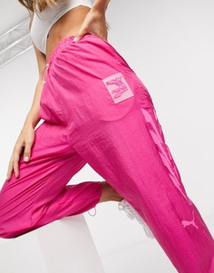 Розовые спортивные брюки Puma-Розовый цвет