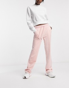 Розовые велюровые спортивные штаны Juicy Couture-Розовый