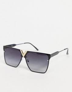 Черные квадратные солнцезащитные очки Jeepers Peepers-Черный цвет