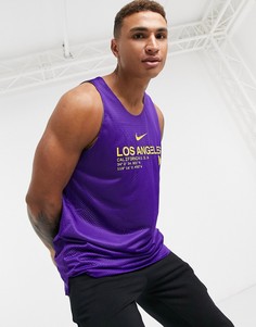 Фиолетовая двусторонняя майка Nike Basketball LA Lakers NBA-Фиолетовый цвет