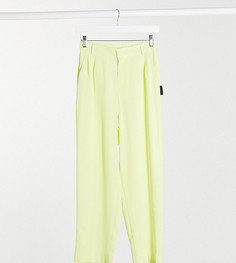 Широкие брюки пастельно-лаймового цвета COLLUSION Unisex-Зеленый