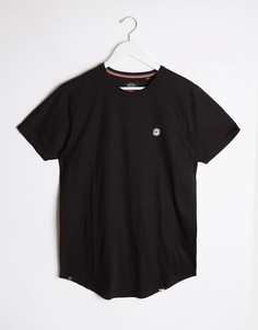Хлопковая футболка от комплекта с отделкой кантом с логотипом Le Breve-Черный