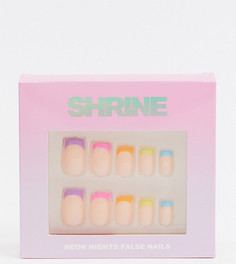 Накладные ногти Shrine X ASOS - Neon Nights-Многоцветный