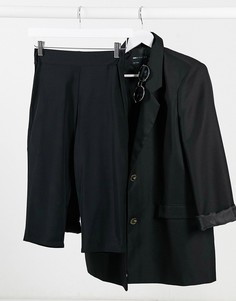 Черные облегающие шорты от комплекта Club L London-Черный цвет