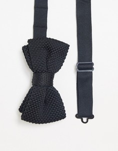 Вязаный галстук-бабочка Devils Advocate-Черный