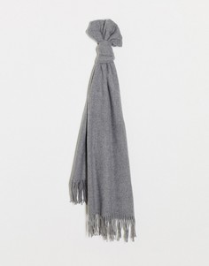 Светло-серый шарф с кисточками Vero Moda