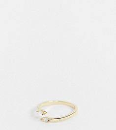 Золотистое кольцо с отделкой Shashi Ciara-Золотой
