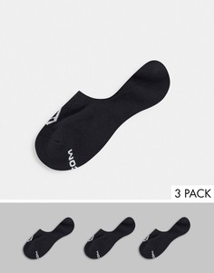 3 пары черных невидимых носков Volcom-Черный