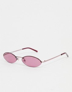 Розовые овальные солнцезащитные очки Mark Jacobs-Розовый