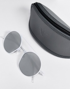 Солнцезащитные очки-авиаторы Emporio Armani-Серебряный