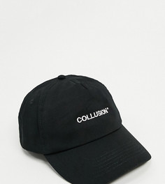 Черная кепка с логотипом COLLUSION Unisex-Черный
