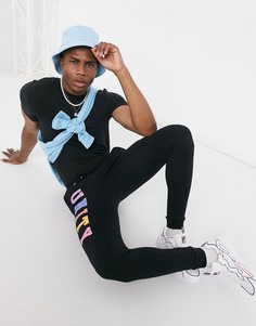 Черные джоггеры скинни с принтом ASOS DESIGN x Glaad-Черный