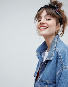 Бандана с цветочным принтом ASOS DESIGN-Черный