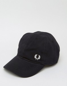 Бейсболка из ткани пике с логотипом Fred Perry-Черный