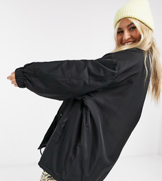 Черная спортивная куртка в стиле oversized COLLUSION Unisex-Черный цвет