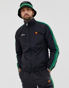 Черная спортивная куртка от комплекта с полосками на рукавах ellesse Fiastra-Черный