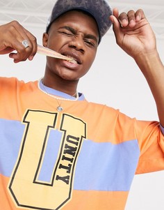 Оранжевая oversized-футболка в стиле унисекс с принтом "Unity" ASOS DESIGN x glaad-Оранжевый