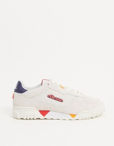 Замшевые кроссовки кремового цвета Ellesse-Белый