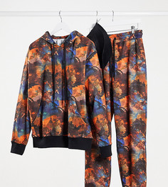 Худи со сплошным принтом COLLUSION Unisex-Мульти