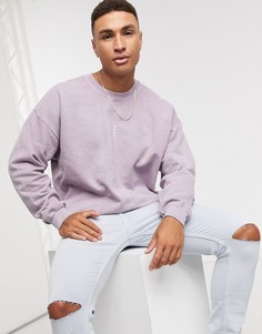 Сиреневый свитшот с принтом Topman Rome-Фиолетовый