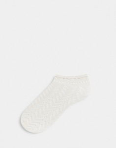 Носки кремового цвета до щиколотки Gipsy Arrow Pelerine-Белый