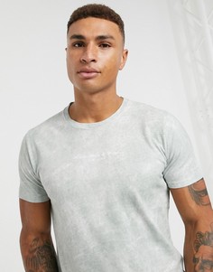 Зеленая футболка с вышитым логотипом Abercrombie & Fitch-Зеленый цвет