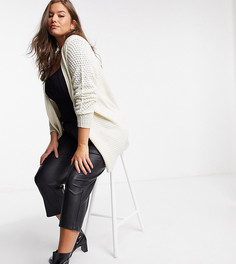 Кремовый длинный кардиган Vero Moda Curve-Белый