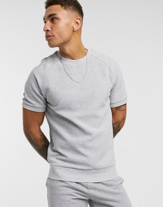 Свитшот с круглым вырезом BOSS-Серый