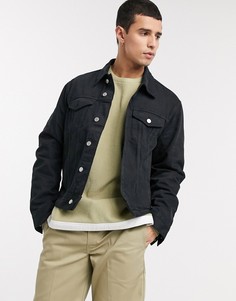 Черная джинсовая куртка Weekday-Черный цвет