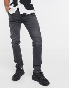 Черные джинсы скинни Weekday-Черный цвет