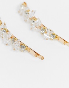 Набор из 2​​​​​​​ серебристых заколок Accessorize-Золотой
